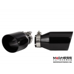 FIAT 500 Custom Gloss Black Exhaust Tips by MADNESS (2) - Gloss Black -  2.5" ID